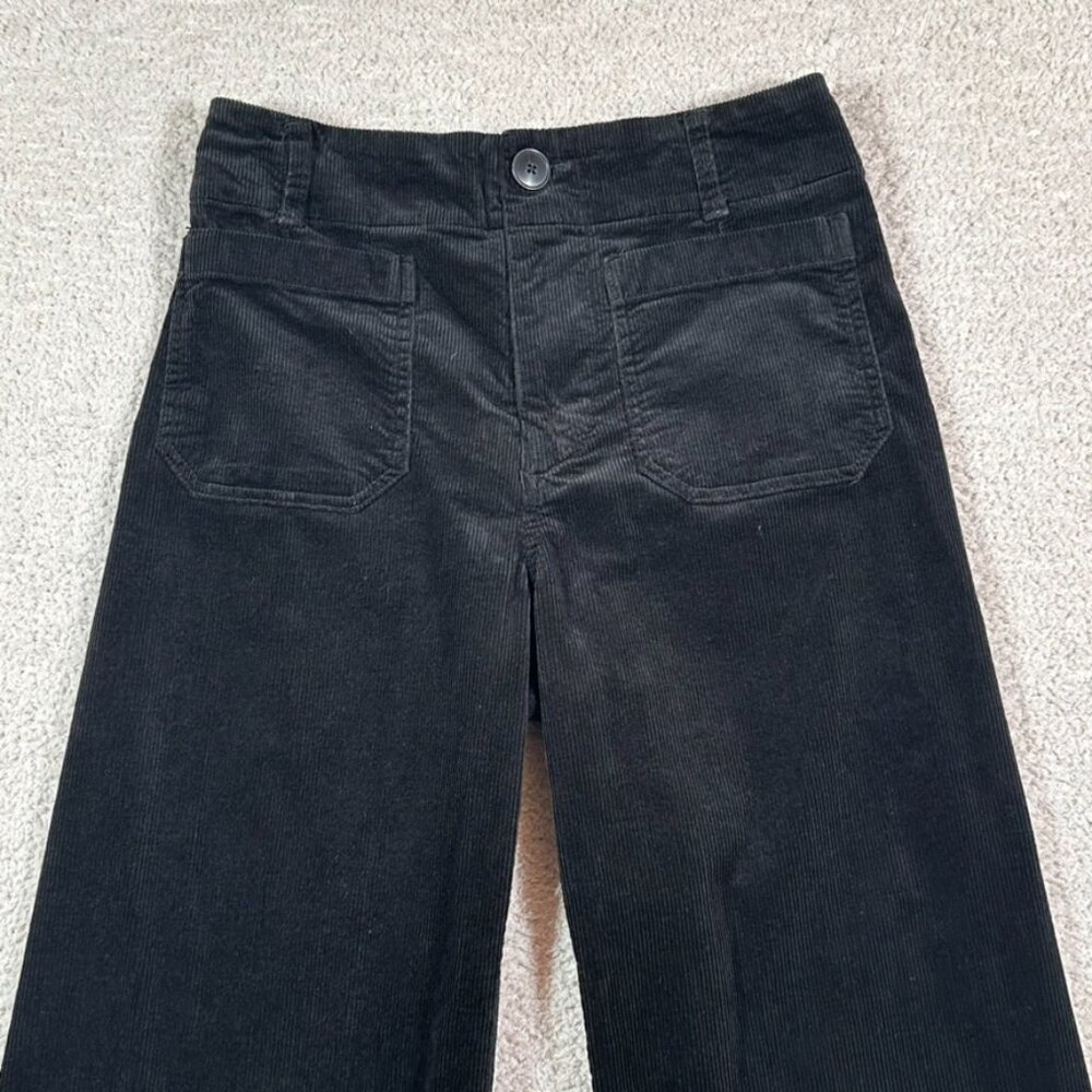 Maeve Black Wide-Leg Pants 27P - Picture 3 of 11